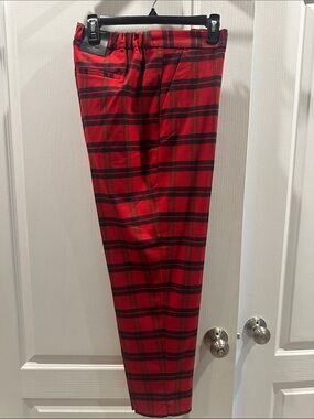 J. Crew Red and Black Plaid women’s Dress Pants